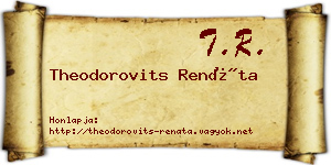 Theodorovits Renáta névjegykártya