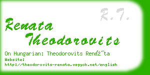 renata theodorovits business card